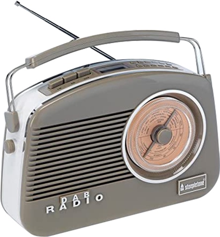Buy Steepletone Brighton Portable Retro Radio | Blue online - Tadhg O'Connor Ltd